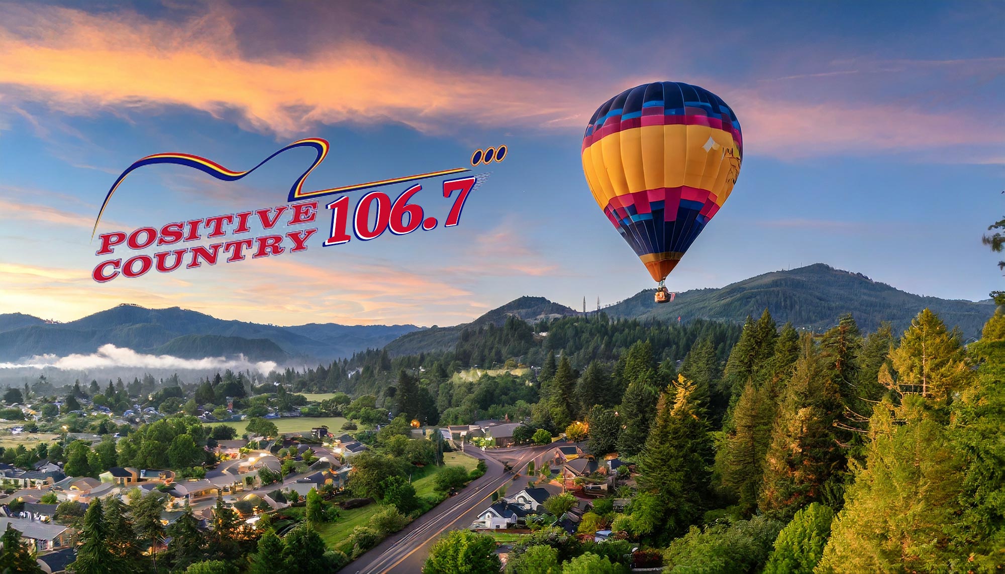 Positive Country 106.7 header image